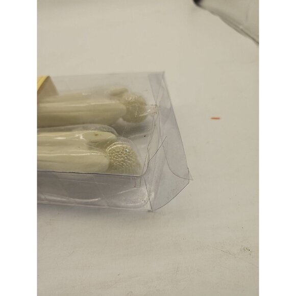 VTG AMSCAN HOLIDAY ANGEL CANDLE SET OF 2 10" CHRISTMAS #449407 HAND PAINTED - Picture 4 of 7